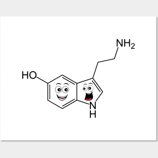 Serotonin Smile Posters and Art